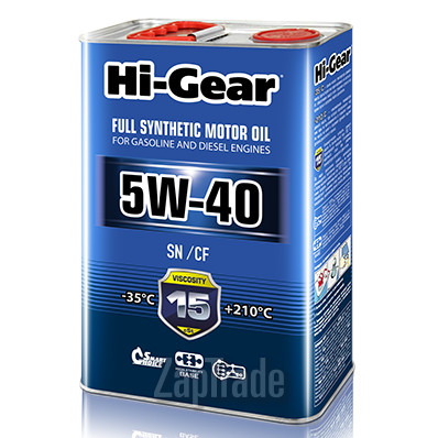   Hi-gear SAE 5W-40 API SN/CF 