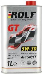 Моторное масло ROLF GT 5W-30 1л Синтетическое